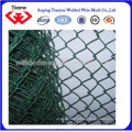 green color pvc coated chain link fence